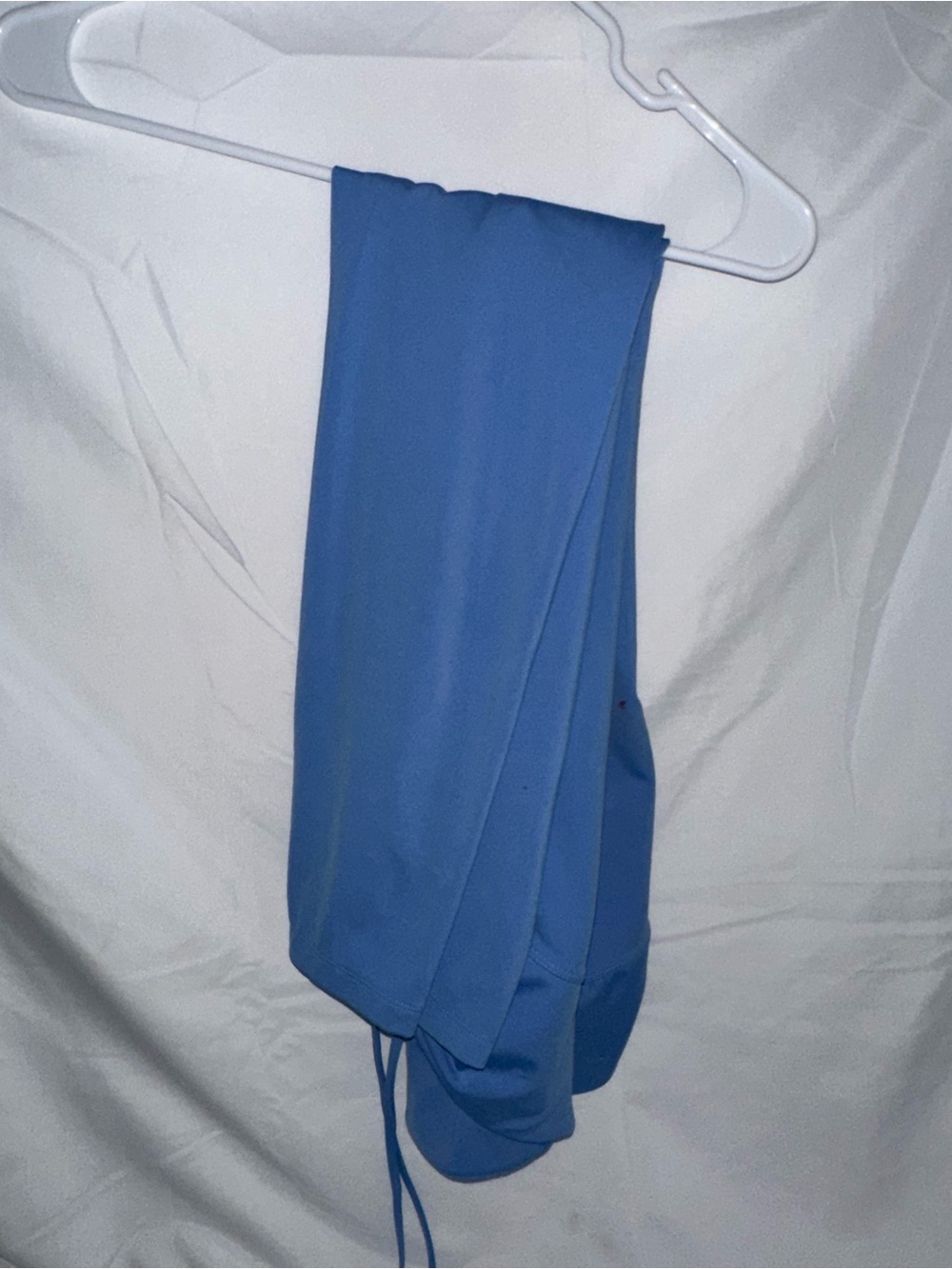 PINK Active Blue Ruched Tie Leggings Size Large